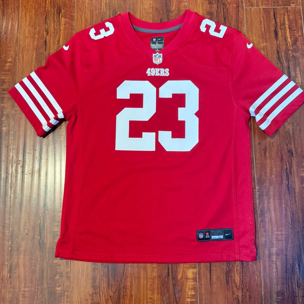 Christian McCaffrey San Francisco 49ers Nike  Womens Jersey Sz Lrg Preowned Read
